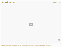 Tablet Screenshot of kunstbetrieb.ch